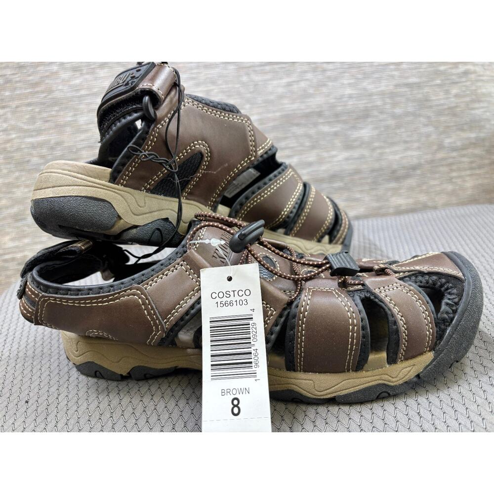 Khombu Hal Adjustable Athletic Hiking Sandals Mens Size 9M Brown #1566103 NEW